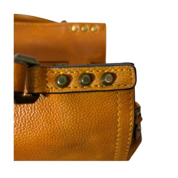 C & C California Leather Bag Satchel Crossbody Tote Bag British Tan - Picture 11 of 16